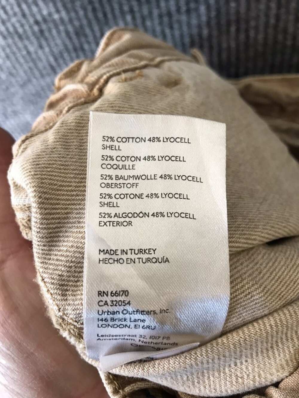 Free People We The Free Marx Slouchy Cargo Washed brown tan BOHO Jeans Size 29 - Picture 7 of 8